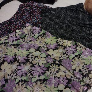 Lot of 3 women's skirts, Large.